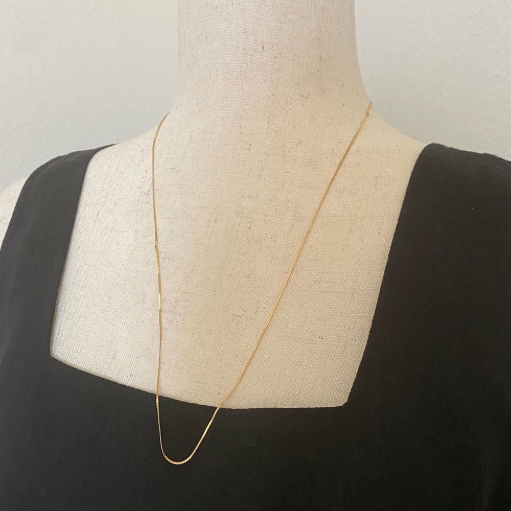 ✨14K gold thin necklace